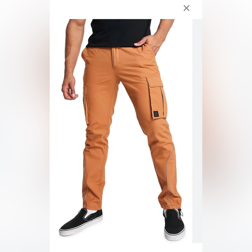 Men’s Topman Skinny Ripstop Cargo Pants 34x32 Size